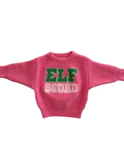 Knit Sweater, Elf Squad Bubblegum