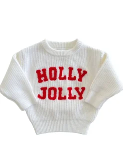 Knit Sweater, Holly Jolly