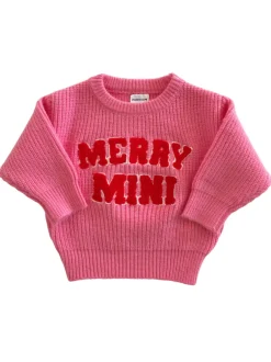 Knit Sweater, Merry Mini Bubblegum