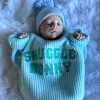 Knit Sweater, Snuggle Bunny Blue