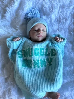 Knit Sweater, Snuggle Bunny Blue