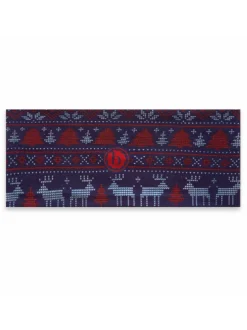 Knot Bow, Blue Fairisle