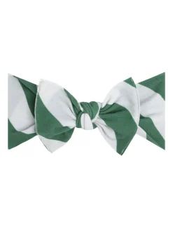 Knot Bow, Green/Silver