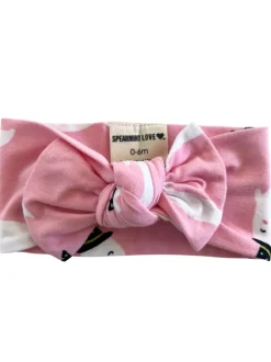 Knot Bow, Pink Ghost