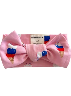 Knot Bow, Pink Ice Cream