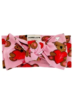 Knot Bow, Valentine Bear Pink