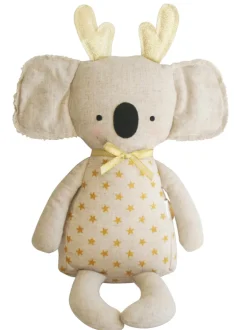 Koala with Antlers Doll, Gold Star