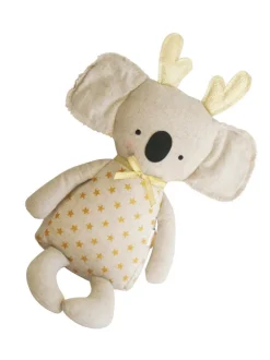 Koala with Antlers Doll, Gold Star