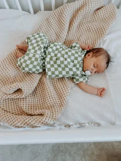 Lime Checkerboard / Organic Finley Set