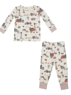 Long Sleeve Loungewear Set, Hay Farmer Pink