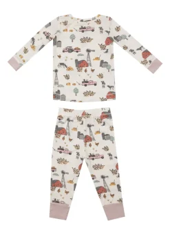 Long Sleeve Loungewear Set, Hay Farmer Pink