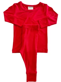 Long Sleeve 2-Piece Set, Red