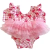 Long Sleeve Tutu Bodysuit, Cotton Candy Candy Cane