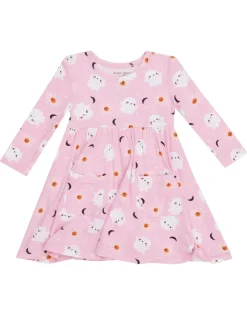 Long Sleeve Twirly Dress, Spooky Ghost