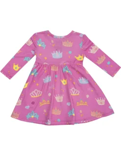 Long Sleeve Twirly Dress, Princess Crowns