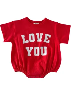 Love You / Organic Graphic T-Shirt Bubble