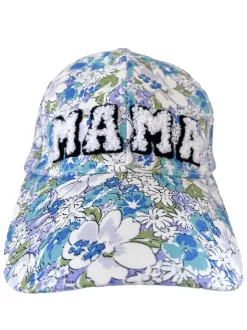 MAMA Adult Baseball Hat, Iris Floral