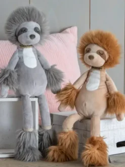 Milano Sloth Plush, Grey