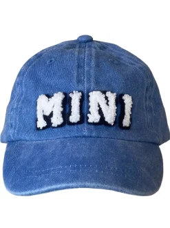 MINI Kids Baseball Hat, Vintage Wash Ocean Blue