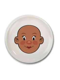 Ms. Food Face Dinner Plate