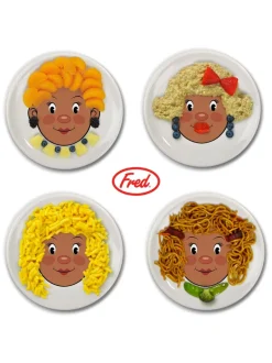 Ms. Food Face Dinner Plate