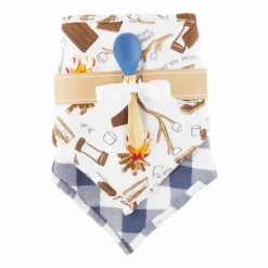 Muslin Bib & Spoon Set, S'mores