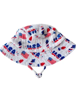 Muslin Bucket Hat, 4th of July