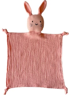 Muslin Bunny Lovey, Pink