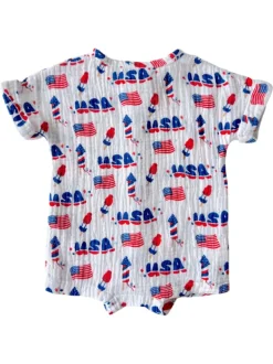 Muslin Henley Shortall, 4th of July