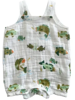 Muslin Overall Shortie, Bass Fishing