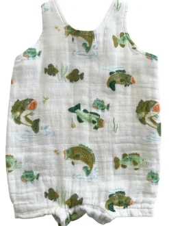 Muslin Overall Shortie, Bass Fishing
