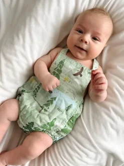 Muslin Retro Sunsuit, Mountain Cabin