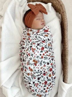 Muslin Swaddle, Autumn Ditsy Floral
