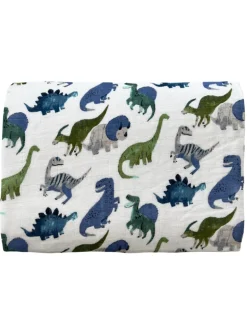 Muslin Swaddle, Painterly Dinos