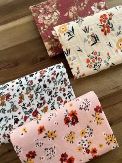 Muslin Swaddle, Poppies & Daisies