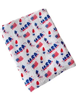 Muslin Swaddle, 4th of July
