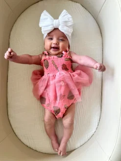Muslin Tutu Bubble, Baseball Pink