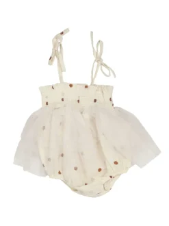 Muslin Tutu Bubble, Cashew Polka Dot