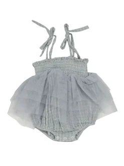 Muslin Tutu Bubble, Grey Grid
