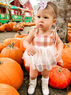 Muslin Tutu Bubble, Harvest Plaid