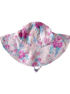 Muslin Wide Brim Sunhat, Garden Secrets