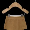 Organic Cotton Waffle Shorts, Honey