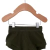 Organic Cotton Waffle Shorts, Forest