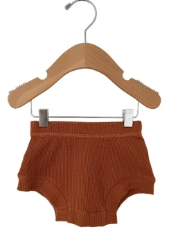 Organic Cotton Waffle Shorts, Caramel