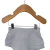 Organic Cotton Waffle Shorts, Silver