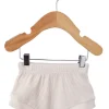 Organic Cotton Waffle Shorts, Snow