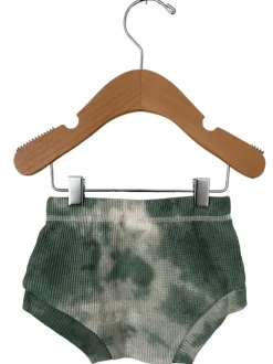 Organic Cotton Waffle Shorts, Matcha Tie Dye