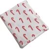 Organic Cotton Waffle Swaddle, Candy Cane