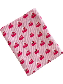 Organic Cotton Waffle Swaddle Blanket, Miss Candy Corn