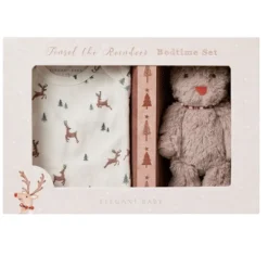 Organic PJ & Toy Box Set, Reindeer